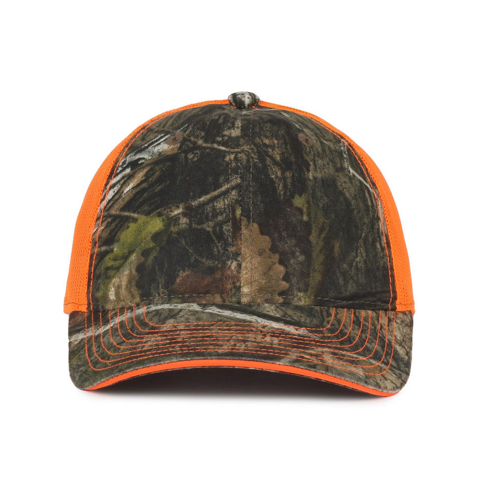 Thumbnail: 32016 Garment Washed Camo with Mesh Back Cap