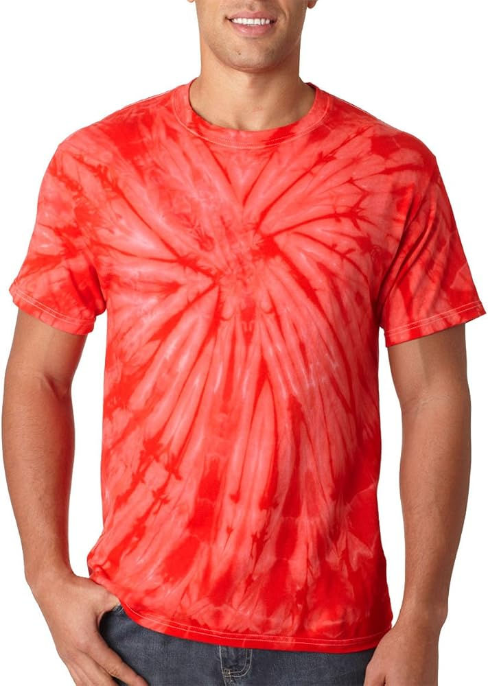 Thumbnail: 12897 Adult Heavyweight 100% Cotton Spider Tie-Dyed T-Shirt