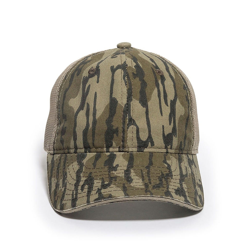 Thumbnail: 32016 Garment Washed Camo with Mesh Back Cap