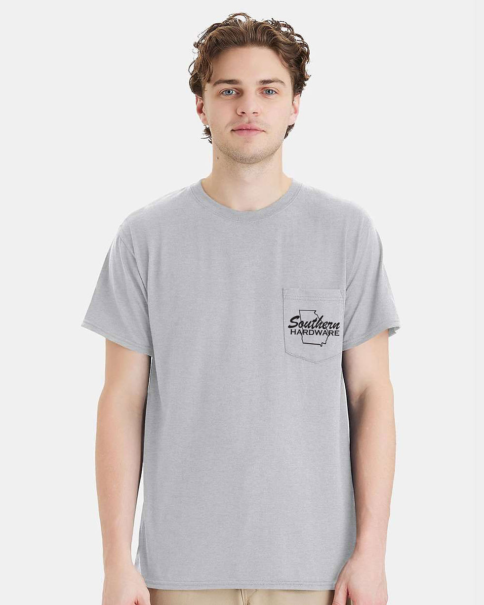 Thumbnail: 28110 Hanes Adult Workwear Short-Sleeve Pocket T-Shirt