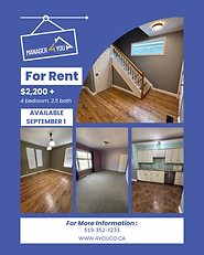 4 Bedroom 2.5 Bath Home - William St. South