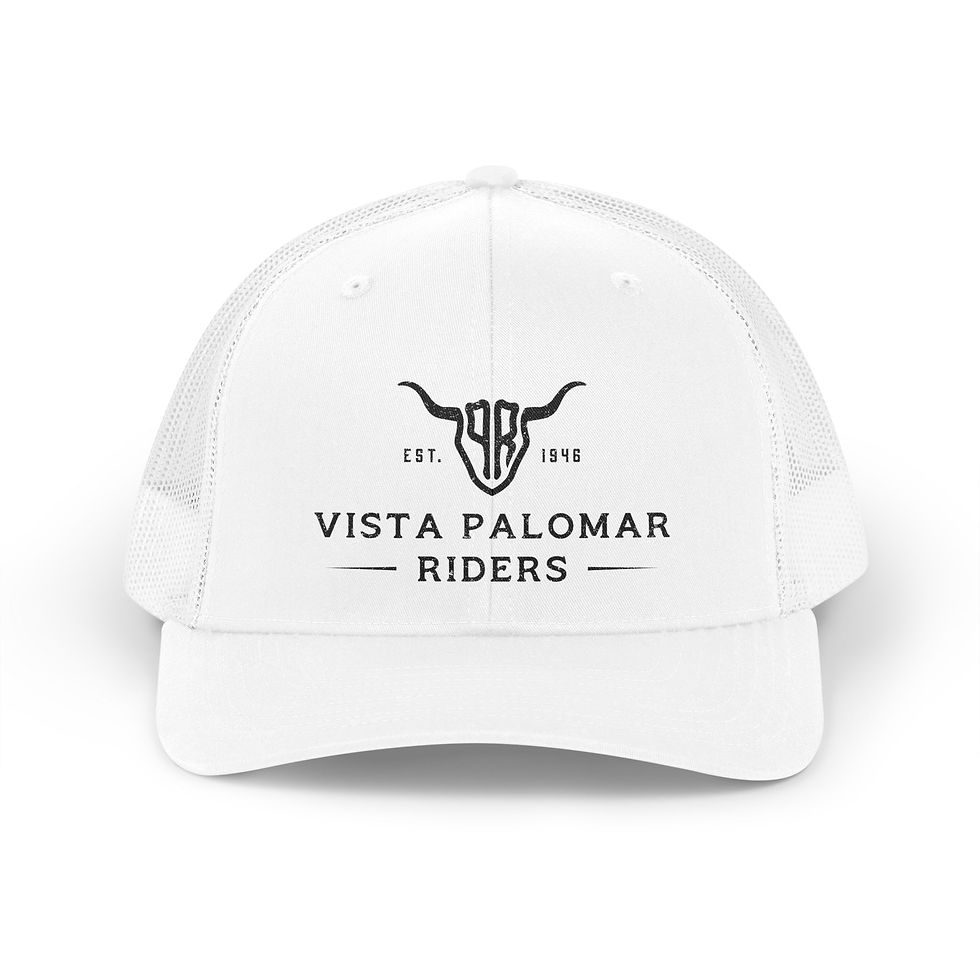 Thumbnail: Vista Palomar Riders Trucker Hat — Retro Longhorn Mesh Cap