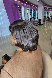 A lady's beautiful stylead weave