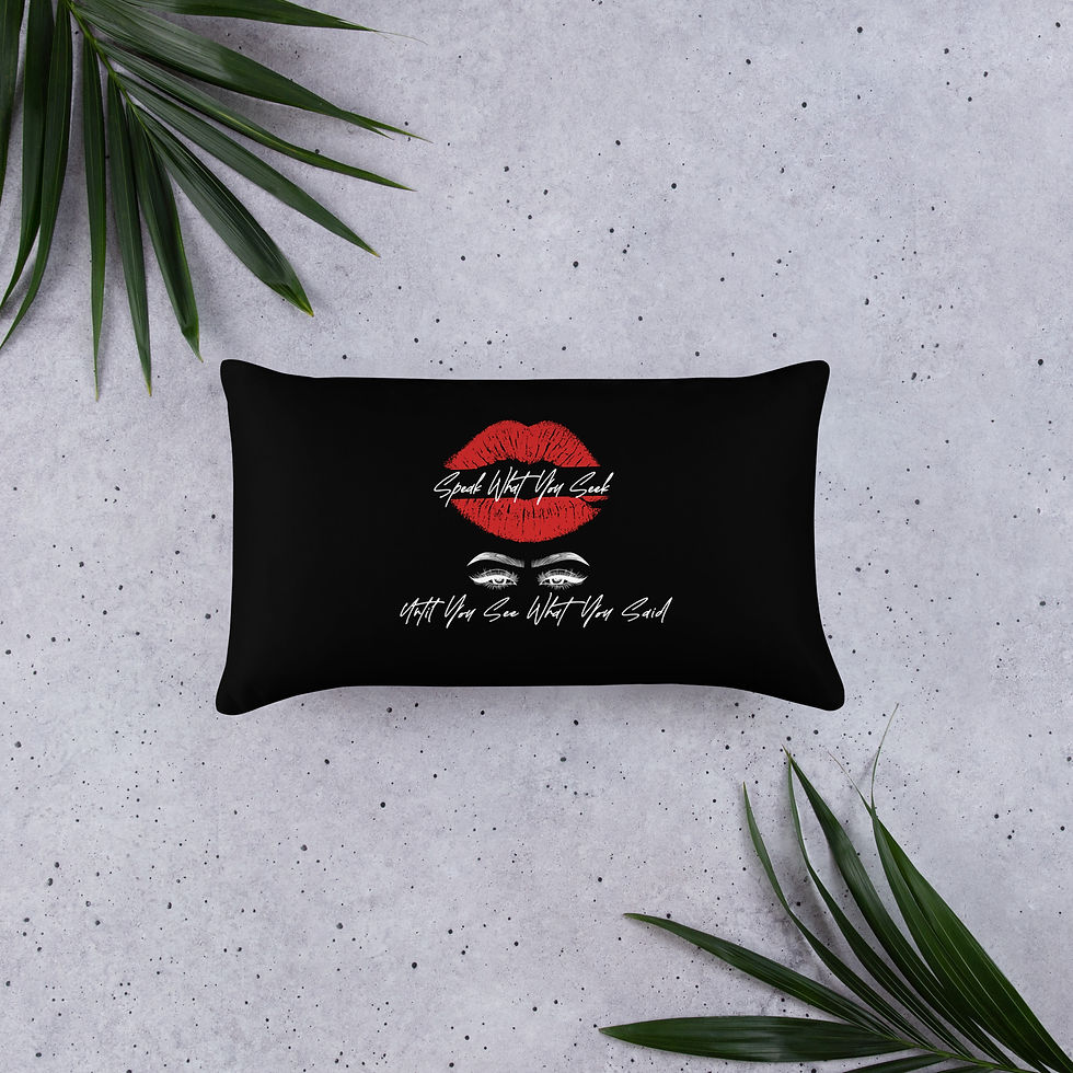 Thumbnail: Speak What You Seek Basic Pillow