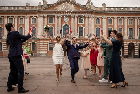 Mariage civil à la mairie du Capitole de Toulouse
