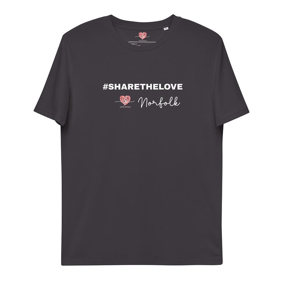 Thumbnail: Love Petals Unisex Organic Cotton T-shirt