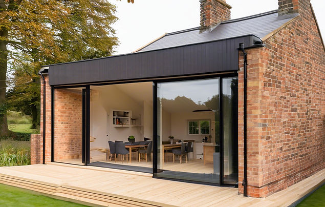 construction extension connected to a st