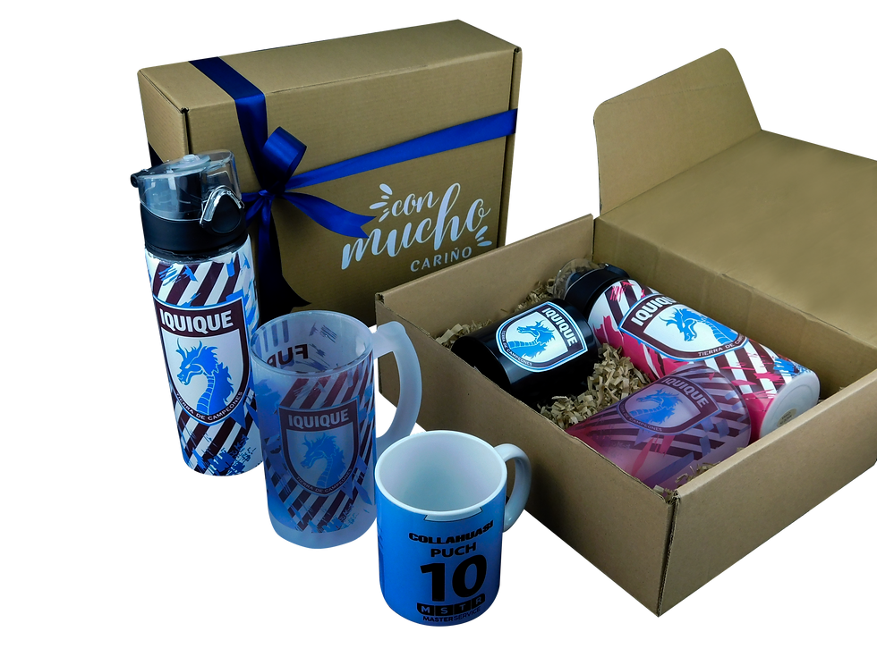 Miniatura: Pack Personalizado 4: Botella 750 ml + Shopero + Taza + Caja para Regalo