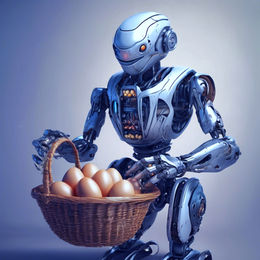 Robot investing all eggs in one basket 