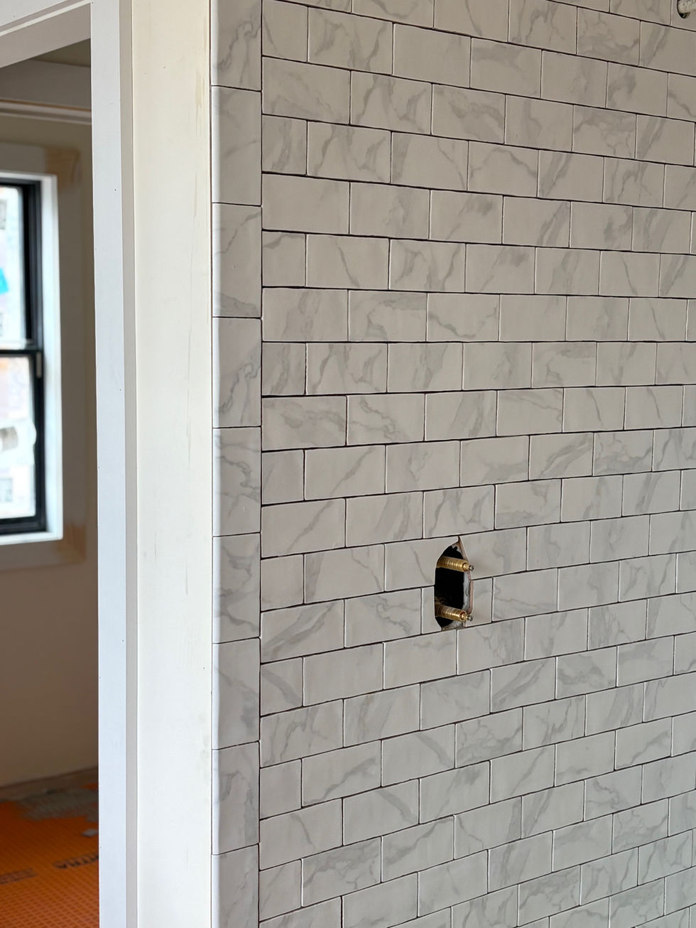 White brick pattern