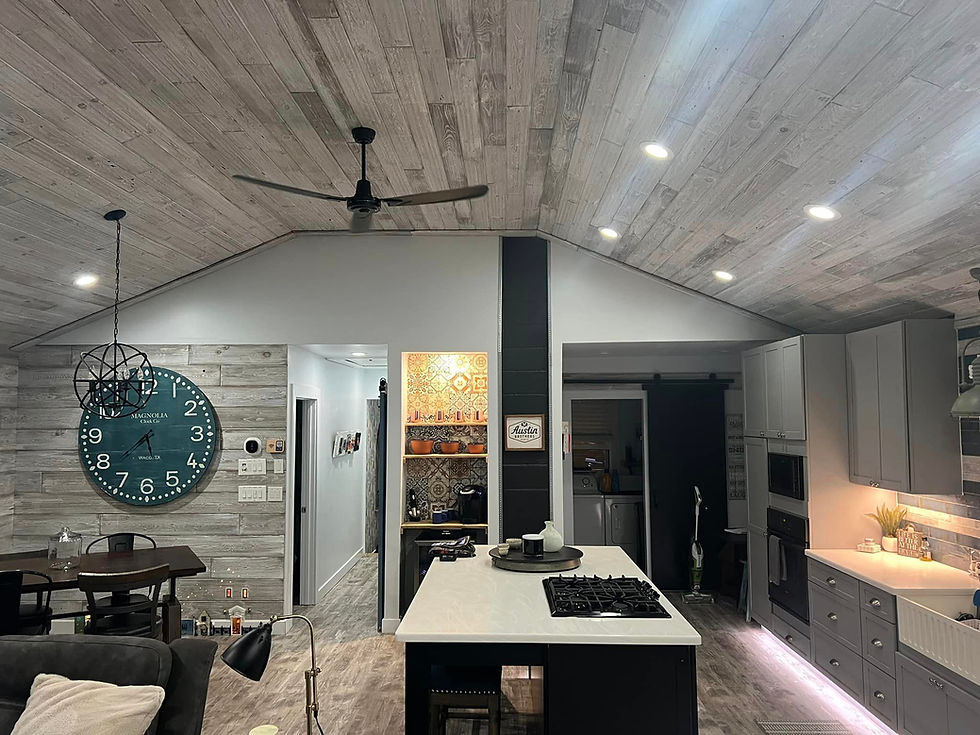 Remodeled kitchen