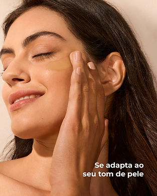 Seu protetor solar segue a sua pele quando-☀️ Vai além da proteção✅ Se adapta ao seu tom✨E
