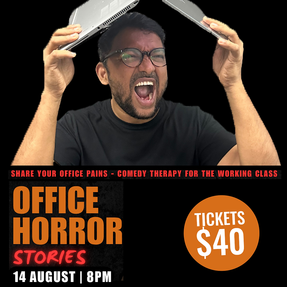 Office Horror Stories with Deepak Chandran | 14 August at The Lemon Stand