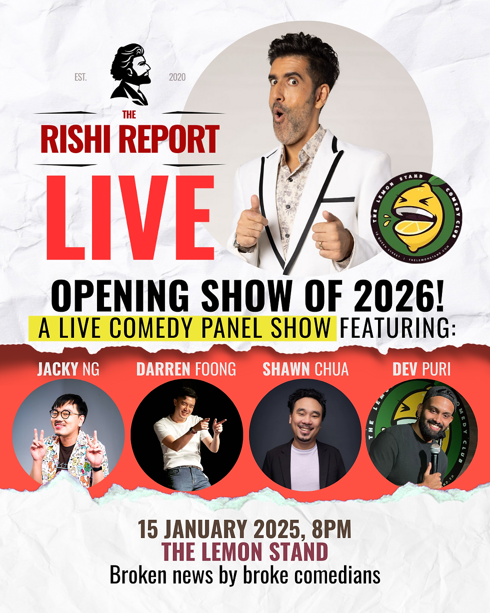 The Rishi Report LIVE! Opening show of 2026!