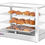 Miniature : 28" Countertop Display Warmer with 3 Front and 3 Rear Hinged Doors