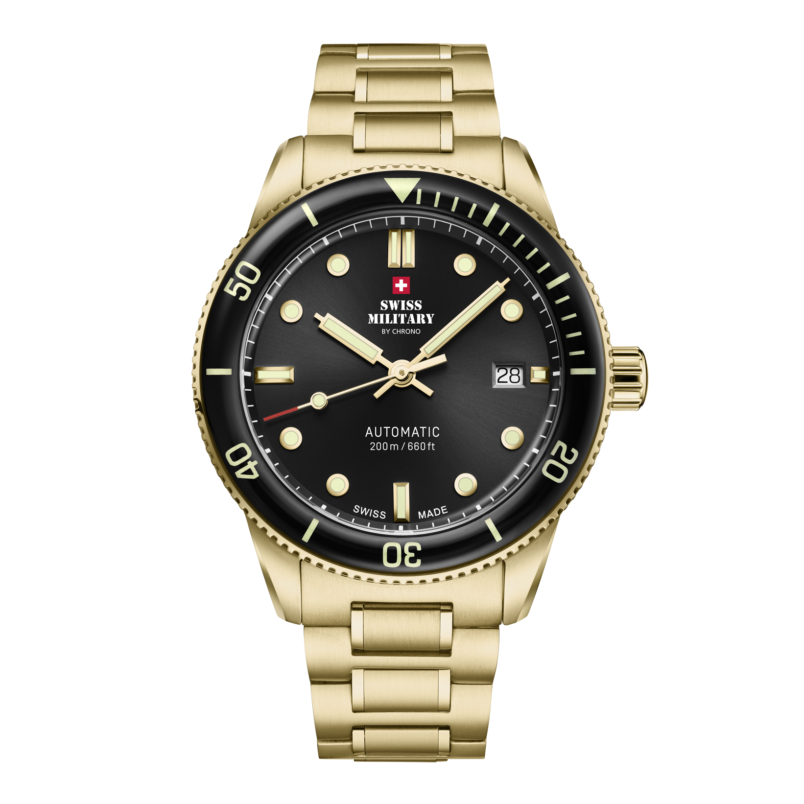 Swiss Military SMA34106.04 Gent Automatic Watch - Black