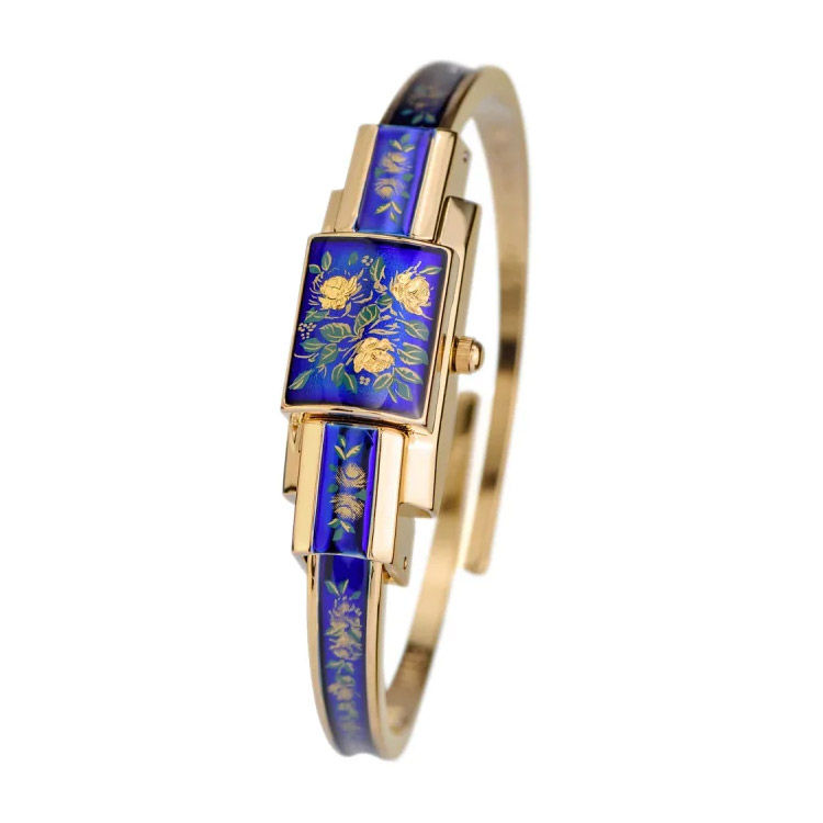 André Mouche - Gala, Gold, blue - 236-0619 - Swiss Made