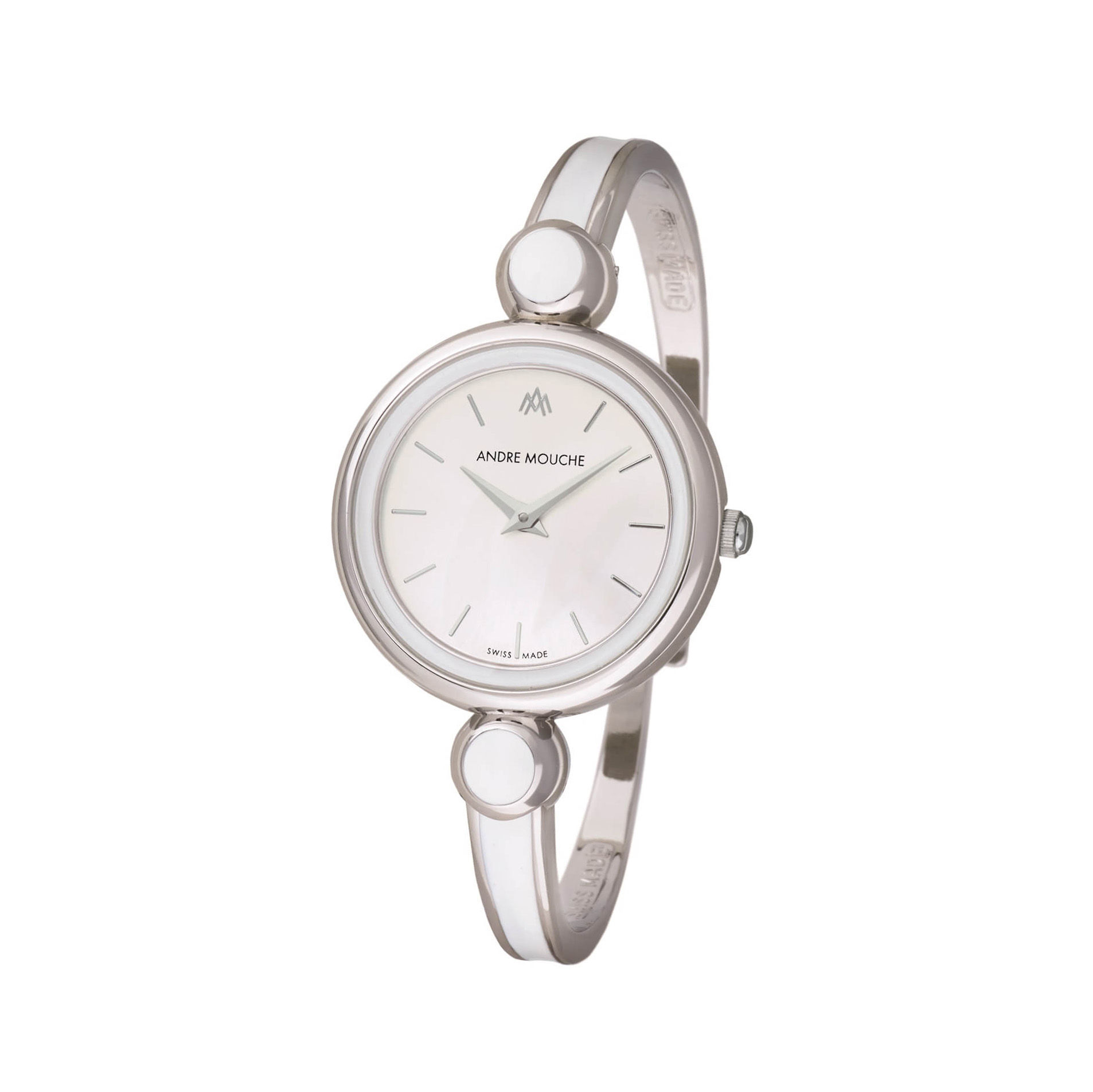 André Mouche - Aria, Palladium, white - 451-0110 - Swiss Made