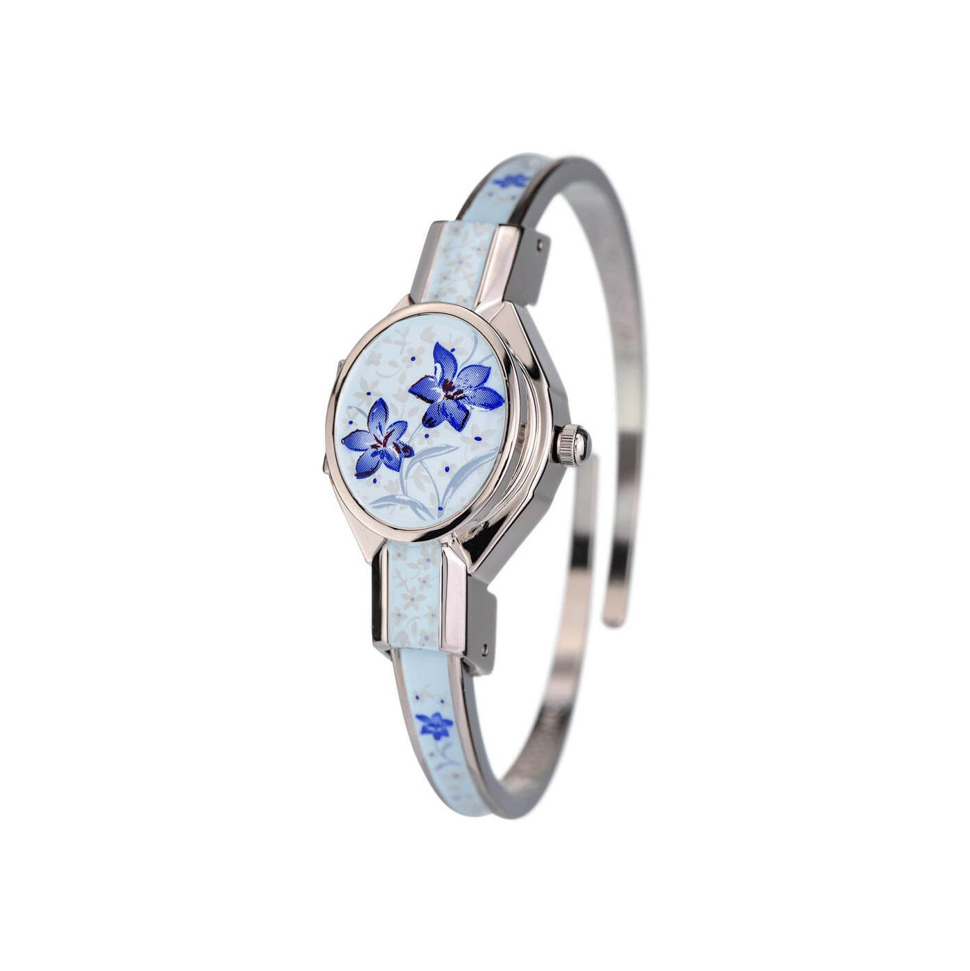 André Mouche - Florali, Palladium, blue/blue - 151-0607 - Swiss Made