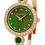 Thumbnail: André Mouche - ARIA, Rose Gold, green/green - 456-11111 - Swiss Made Watch