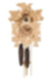 white wood cuckoo clock