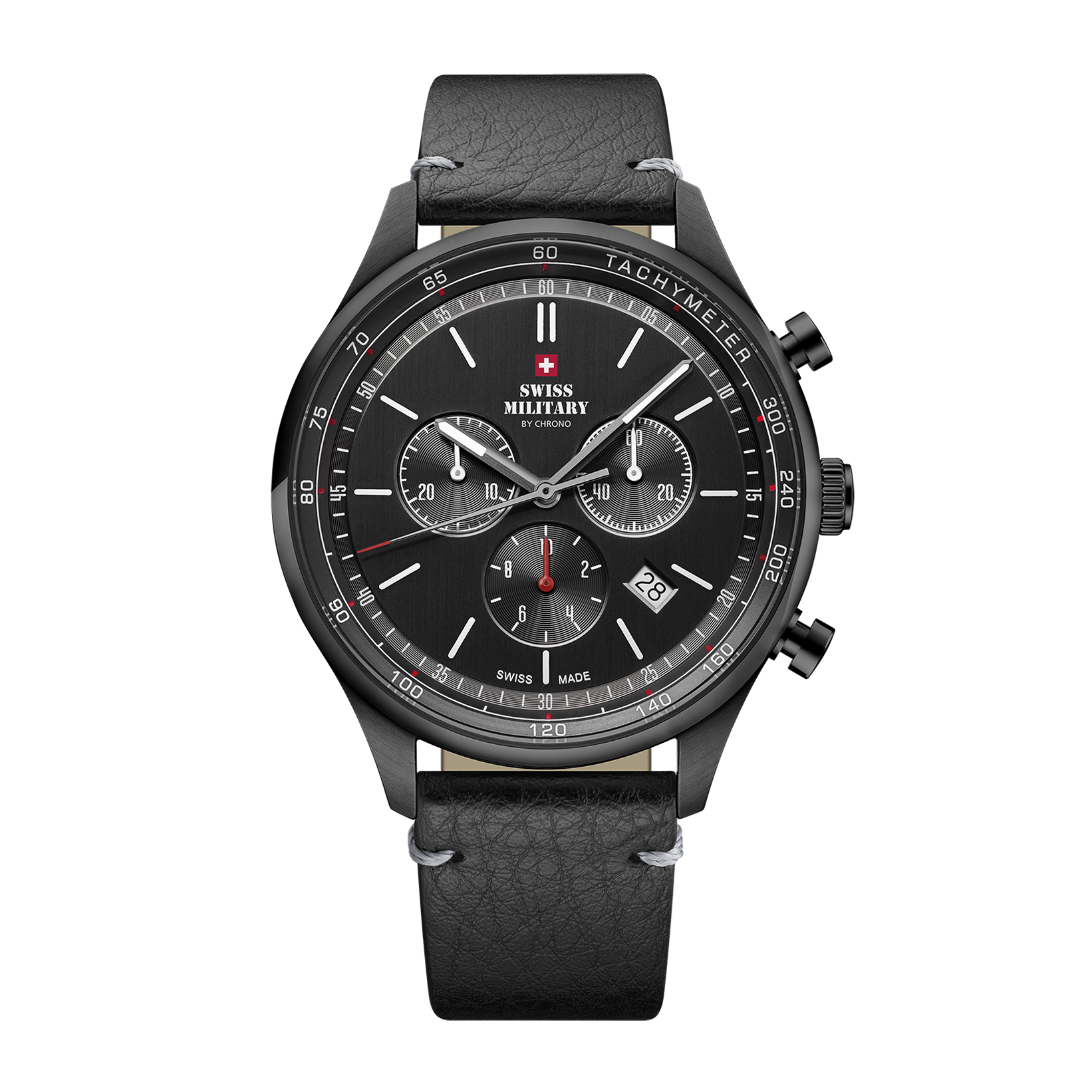 Swiss Military SM34081.10 Gent Quartz Watch - Black