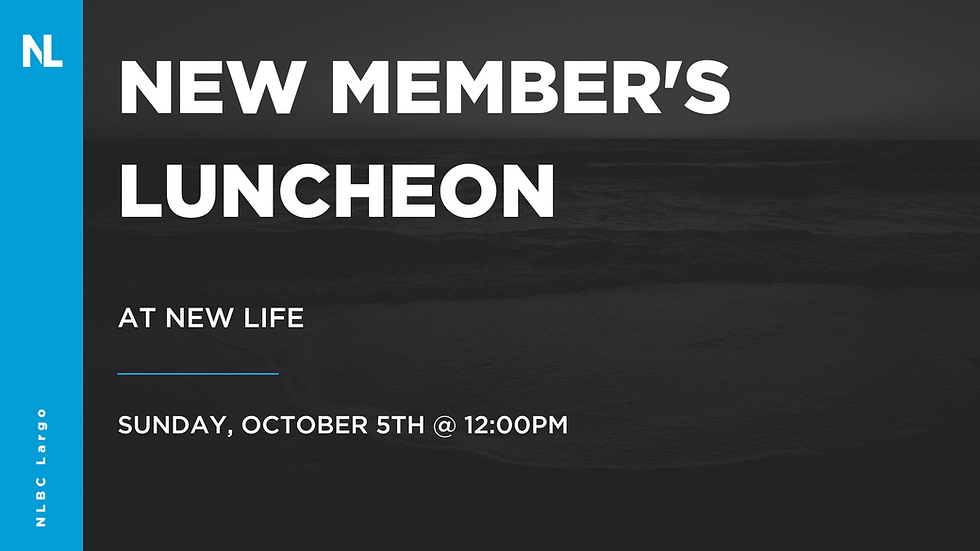 New Member's Lunch