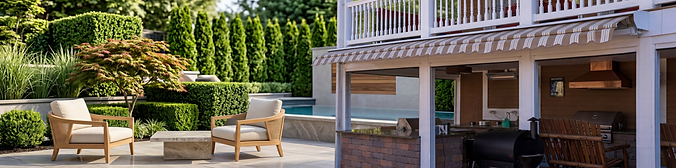 Firefly_Replace the background environment with a high-end residential outdoor setting whi