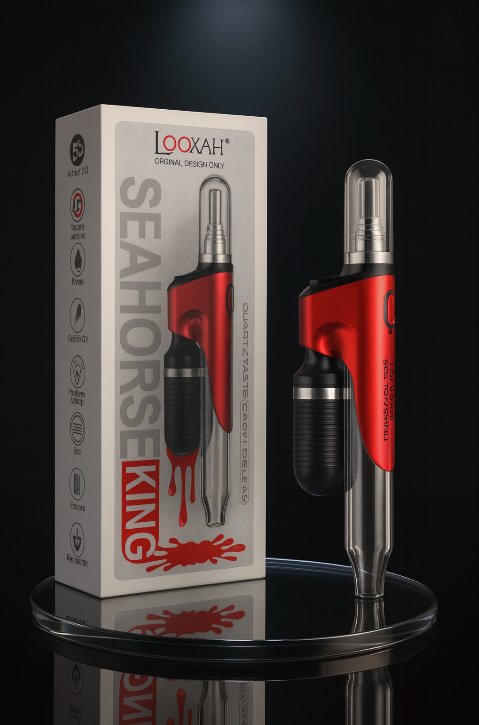 Thumbnail: LOOKAH Seahorse King Electric Nectar Collector | Dab Pen & Wax Pen