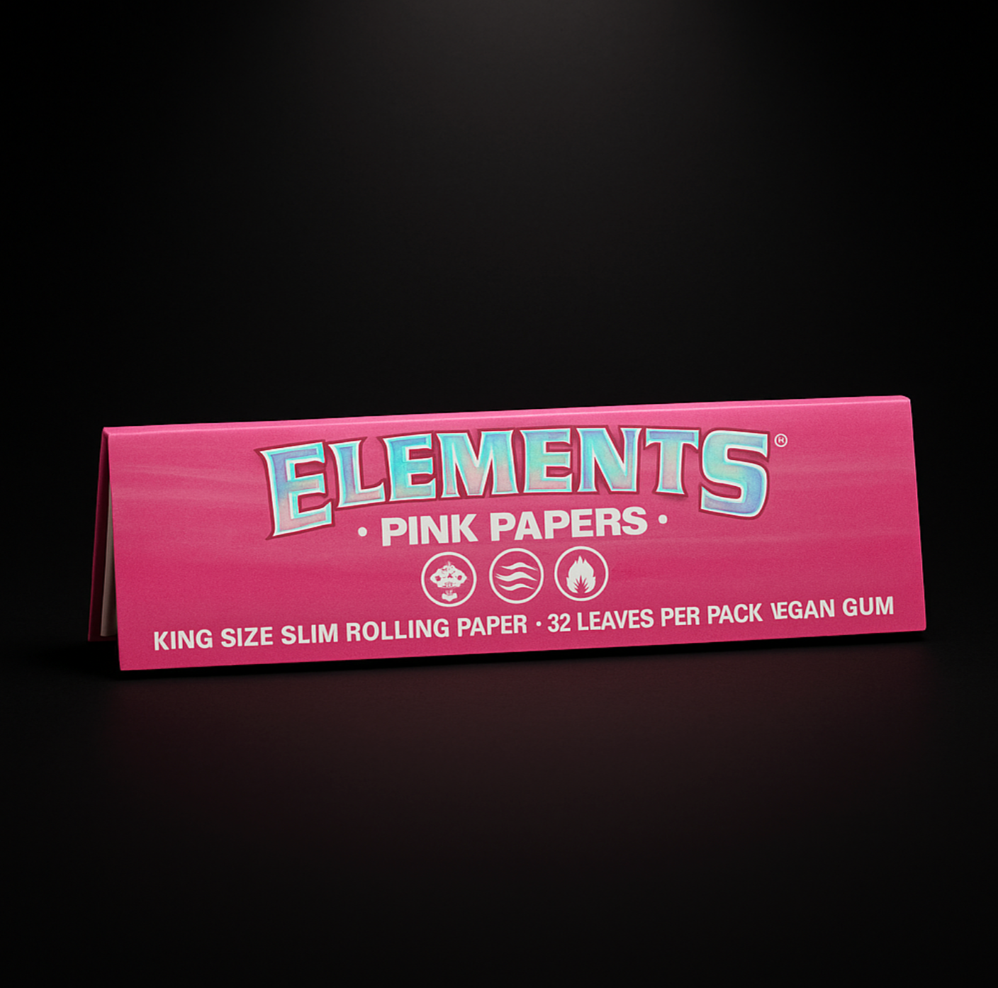 Elements Pink King Size Slim Rolling Papers