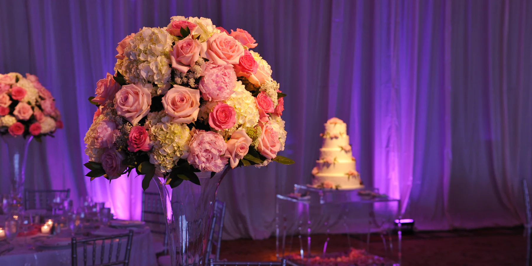 Light up floral, cakes, and other centerpieces