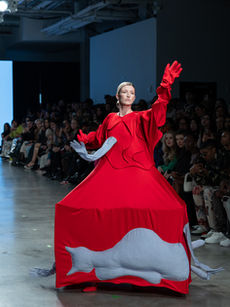 Abstract constructions and sleek streetwear take on NYFW
