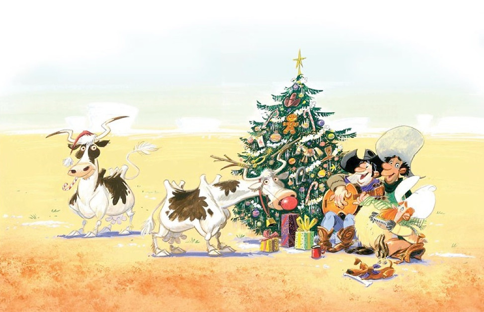 Cowboy Christmas by Rob Sanders illustrated by John Manders