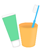 広島市安佐南区のショートステイカルム川内。ご利用入所時に歯ブラシセットのご用意を。当施設でご用意も可能です。