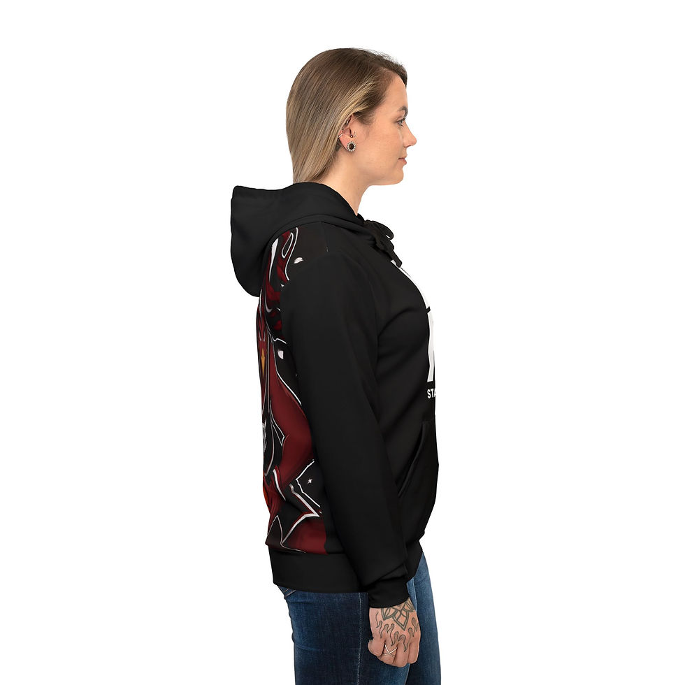 Thumbnail: Built Rare Basketball Hoodie | Red Bird Mascot Graphic