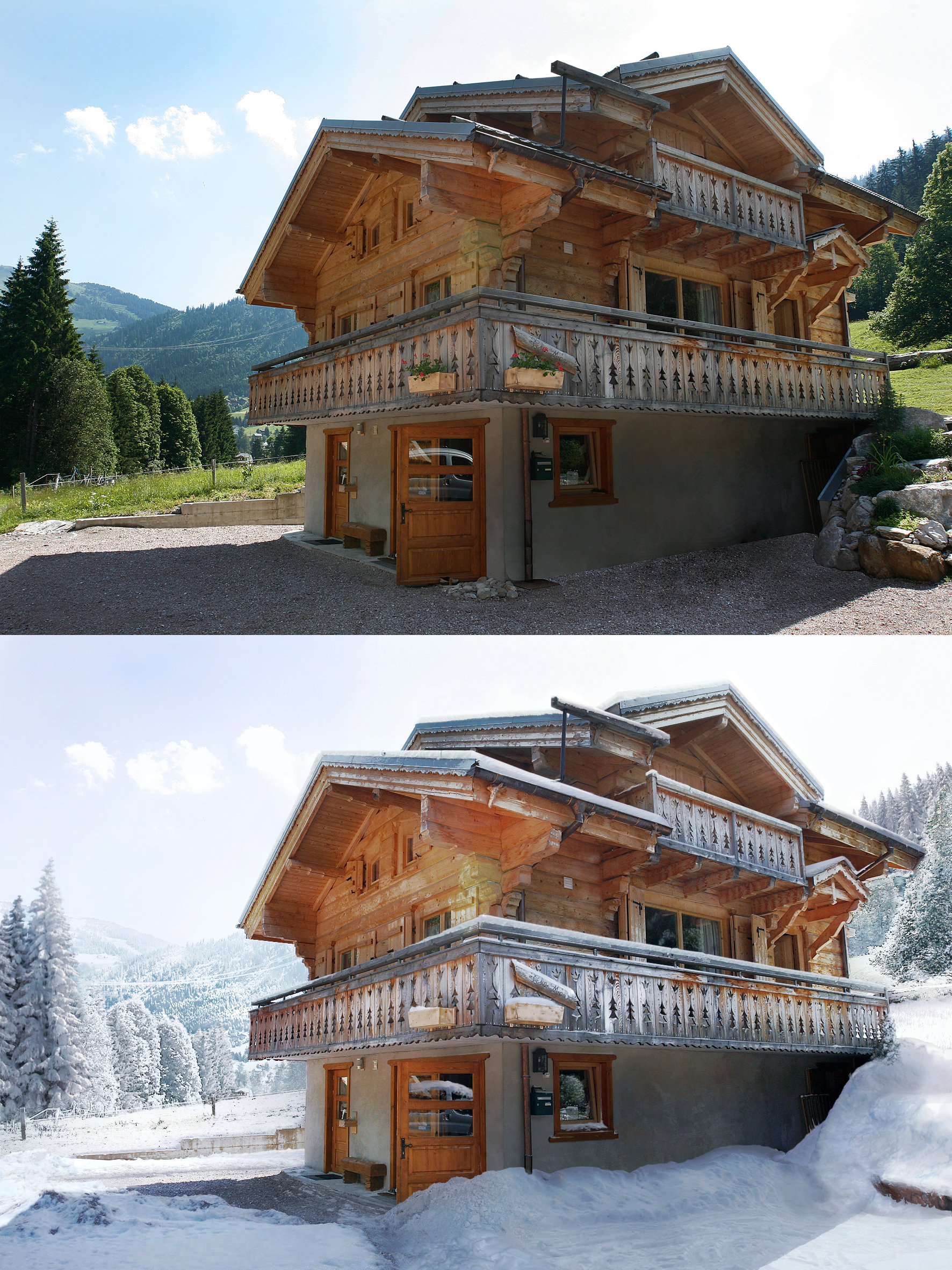 School project : snow chalet