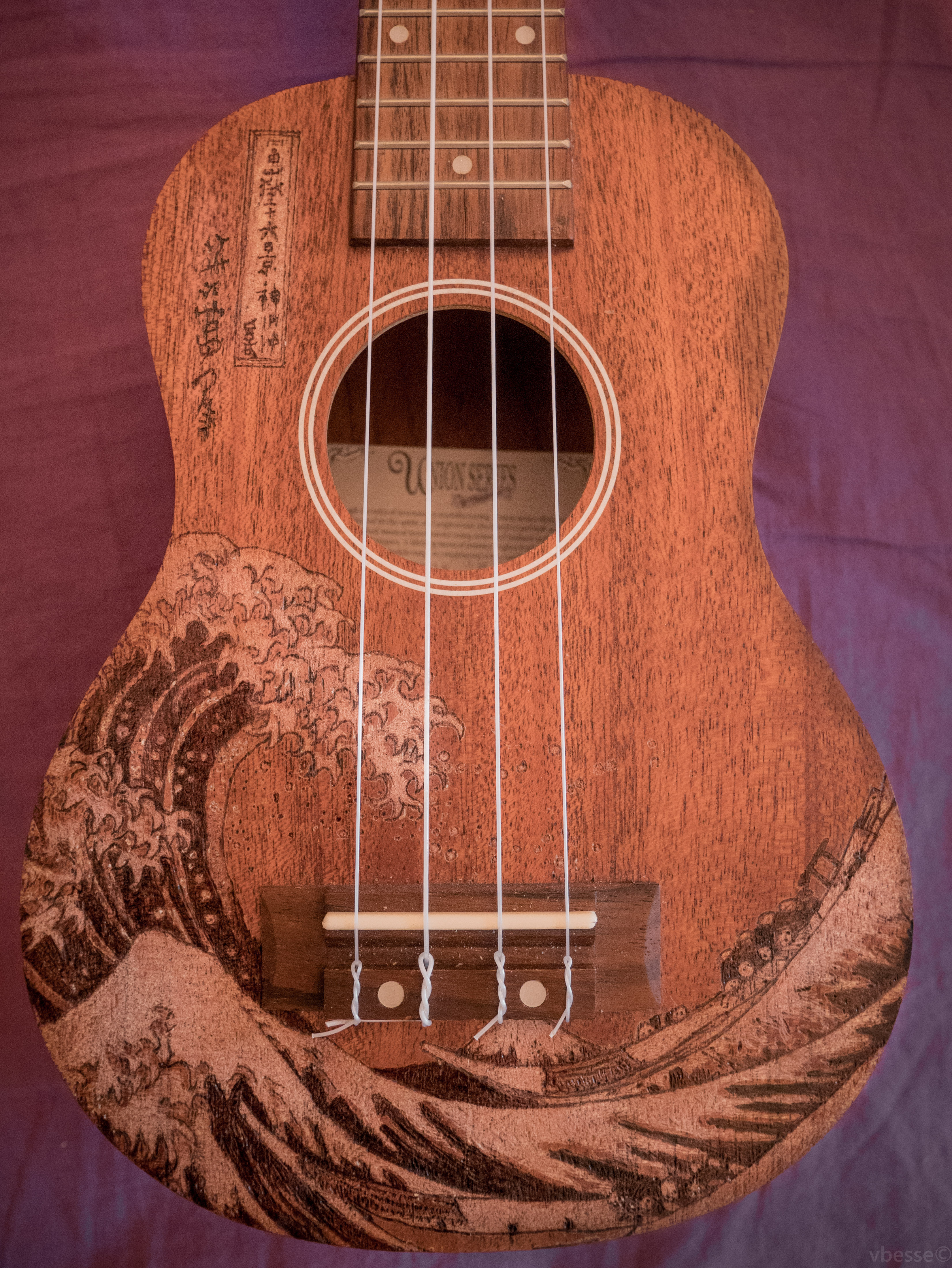 Ukulele engraving - front
