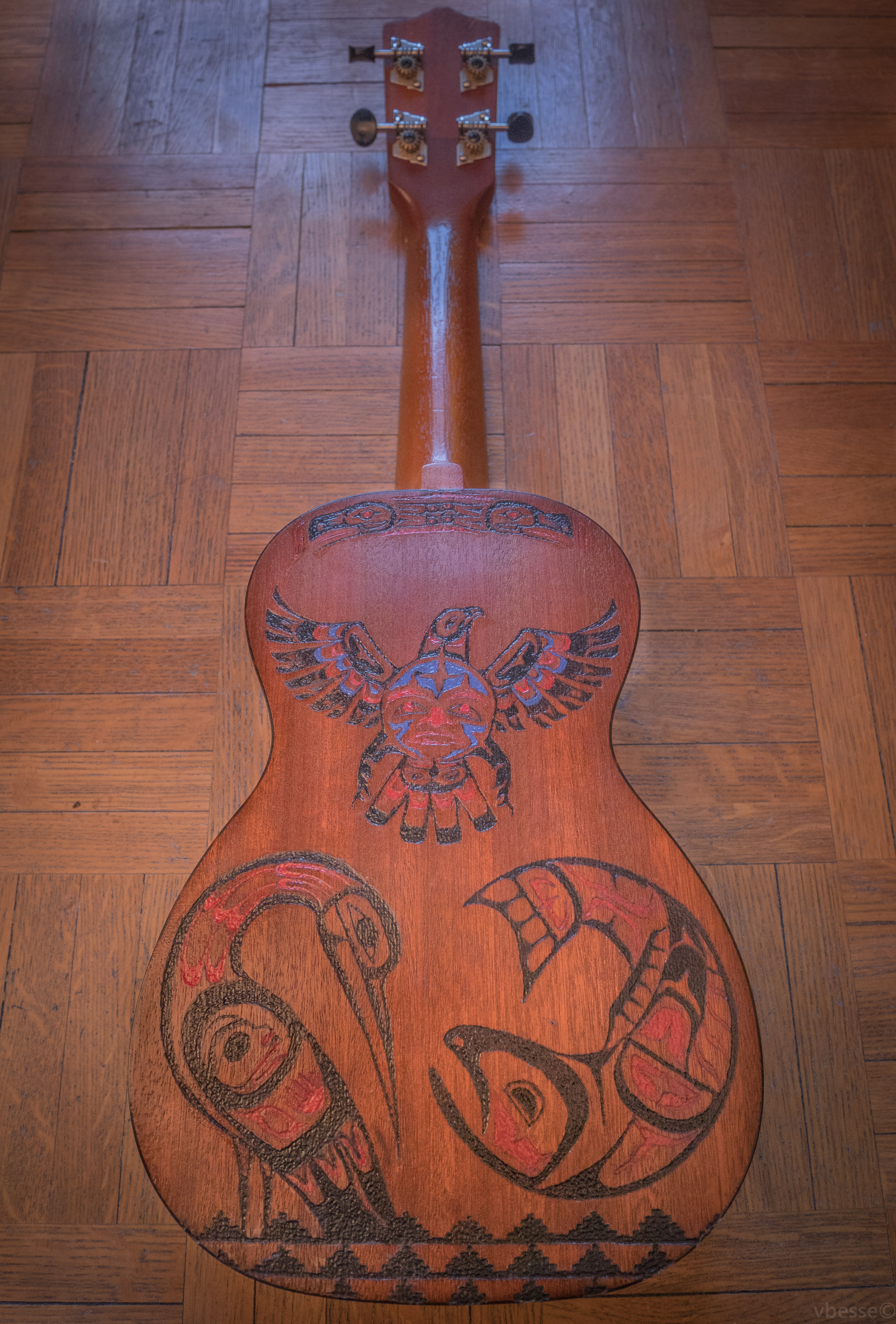 Ukulele engraving 2 - Back