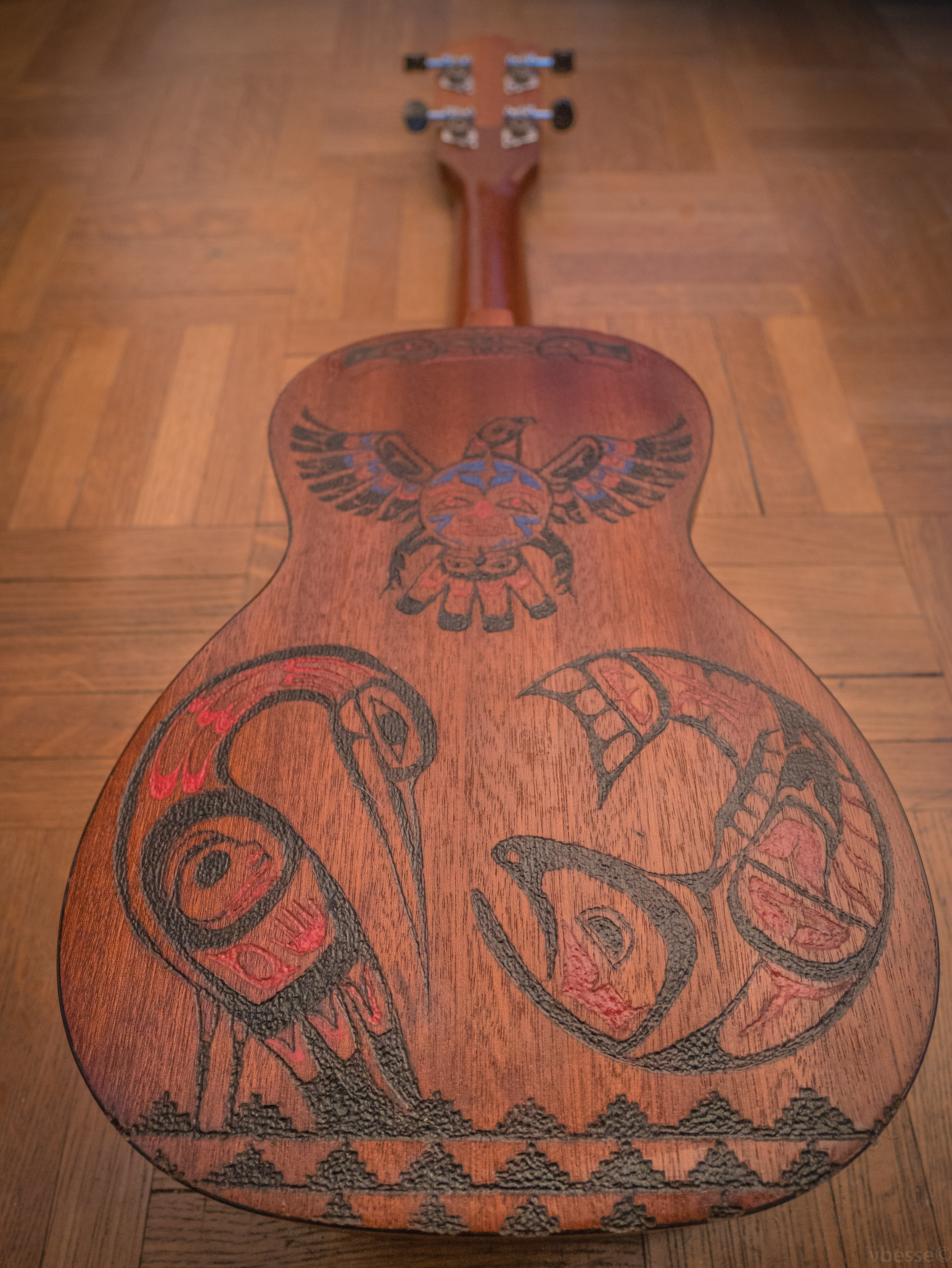 Ukulele engraving 2 - Back