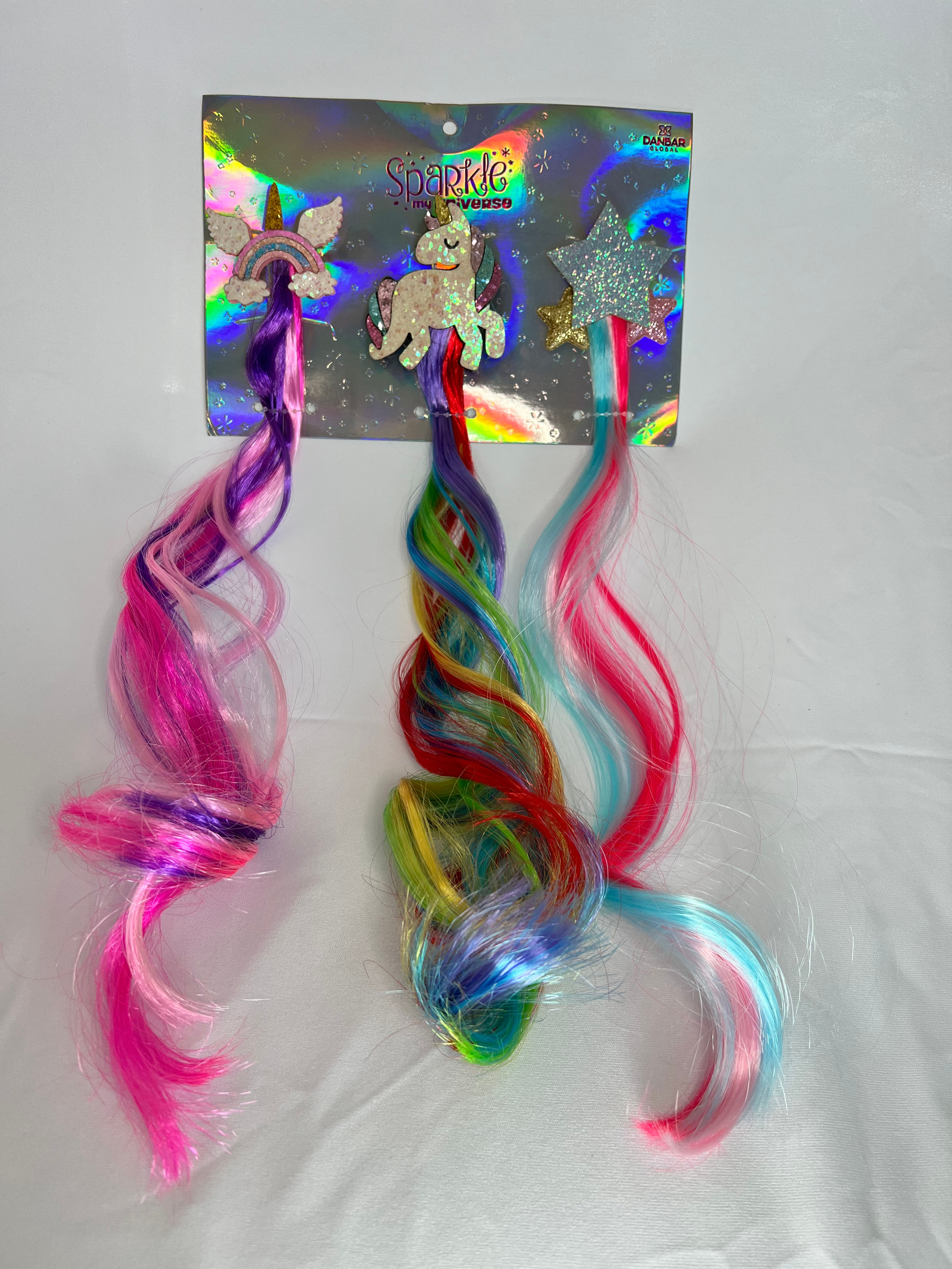 Colored Hair Clip Extensions