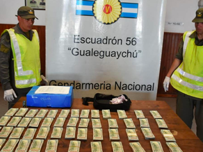 Gendarmería secuestró medio millón de dólares ocultos en un auto en Entre Ríos