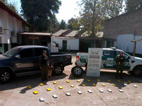 Detectan más de 28 kilos de cocaína dentro de una rueda de auxilio