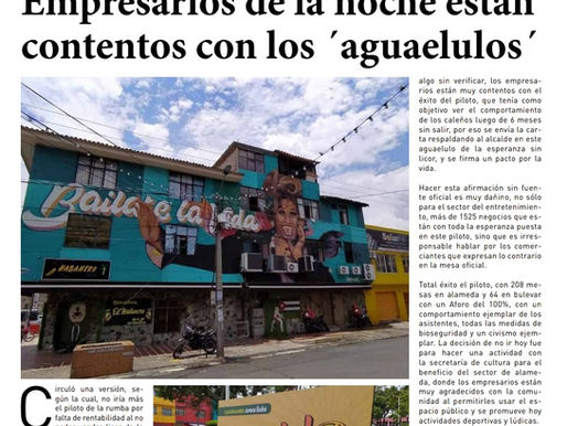 Empresarios de la noche están contentos con el Piloto de la Rumba