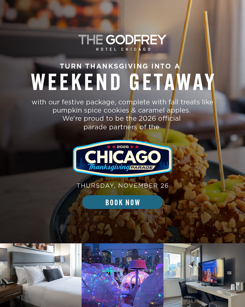 Chicago Thanksgiving Weekend Getaway with The Godfrey Hotel