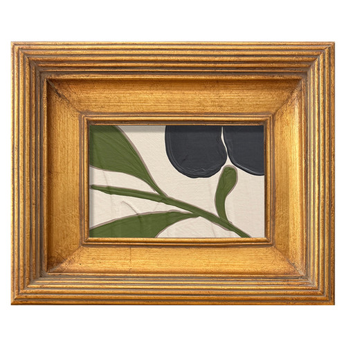 Ron Giusti Mini Orchid Taupe Charcoal Acrylic Painting | rongiusti