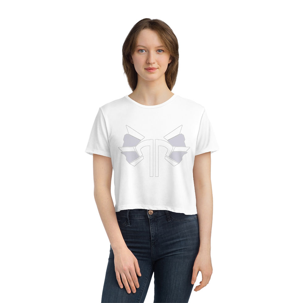 Thumbnail: Ichara Logo Women's Flowy Cropped Tee