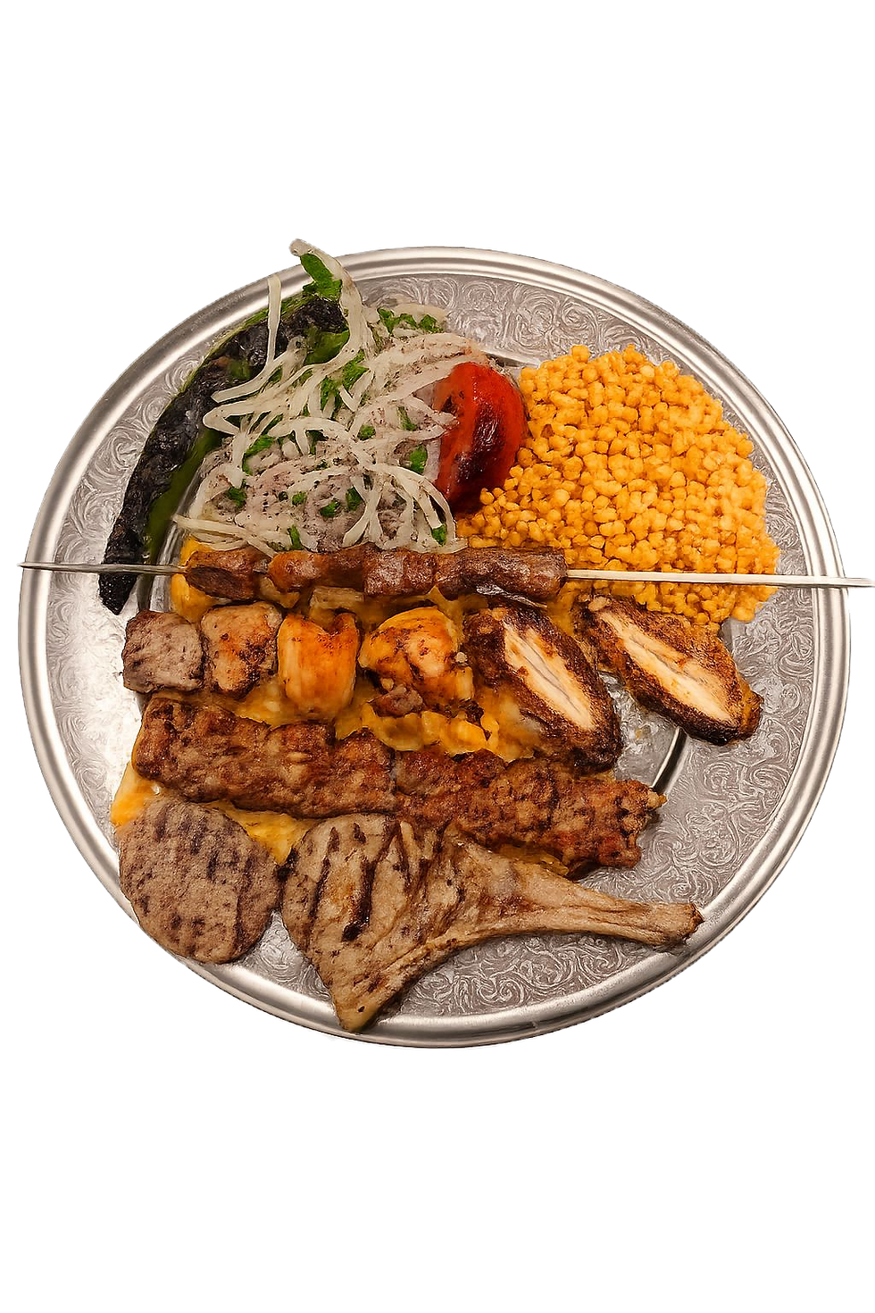 Orhan special (karışık ızgara met bulgur)