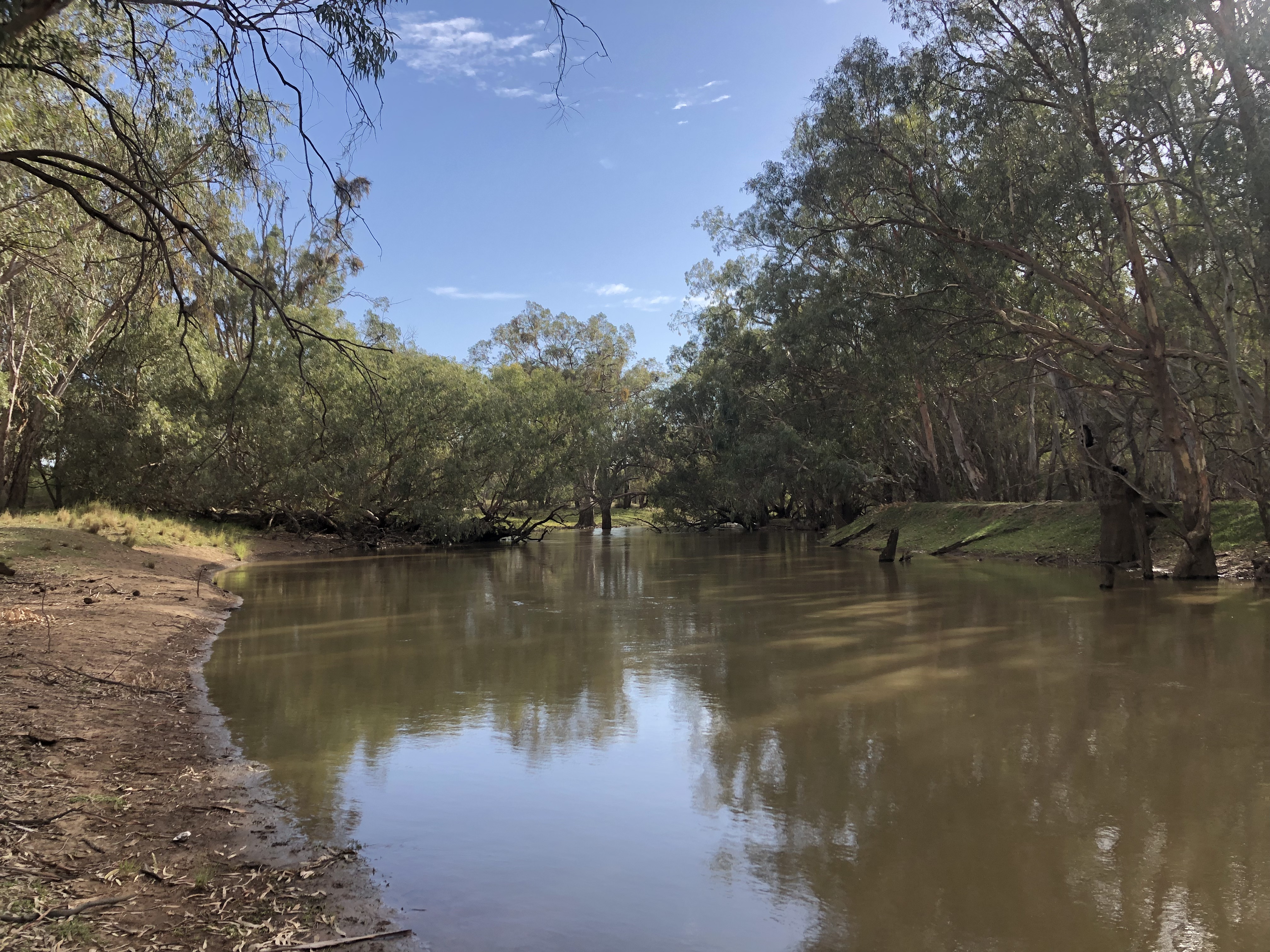 The nearby river