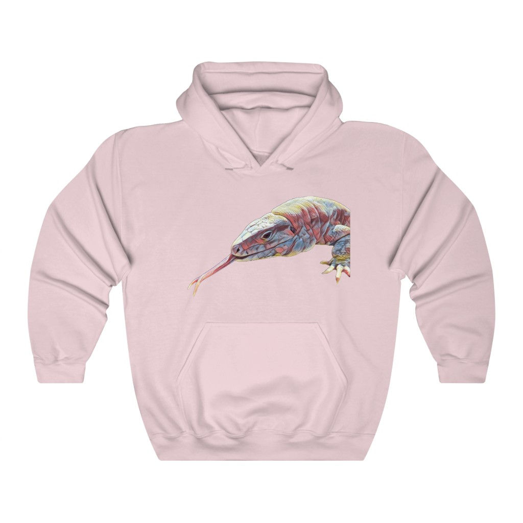 Polar Purple Tegu Hooded Sweatshirt, Lizard,  Reptile, Hoodie
