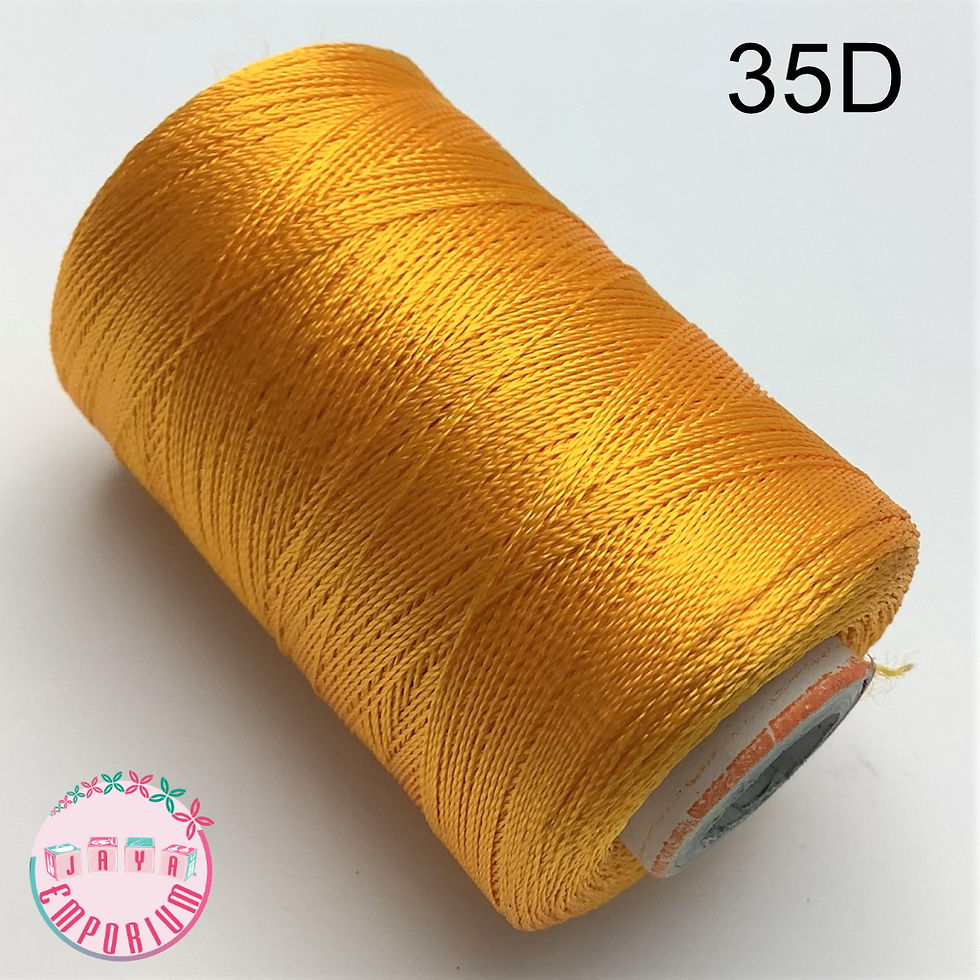 Double Bell Silk Thread - Shade No-135D Yellow
